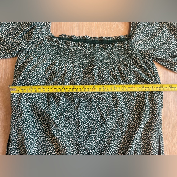 Abercrombie Long puff sleeves square neck cottage goblin core dress Small petite - Picture 11 of 12